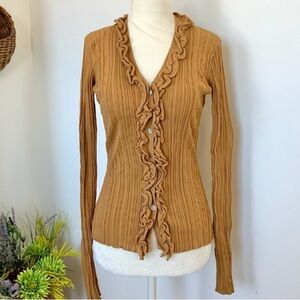 Holzweiler Wendy Knit Ruffled Cardigan
